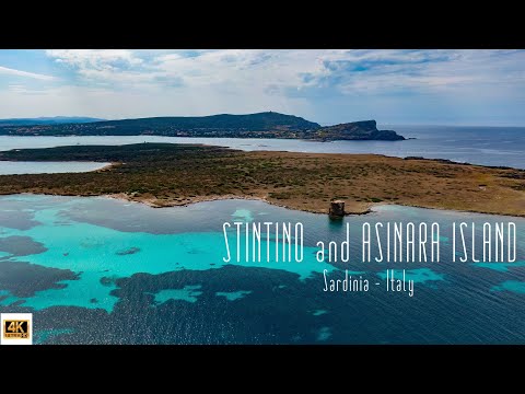 🇮🇹 4K drone video of Stintino and Asinara Island, Sardinia, Italy.