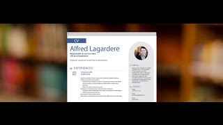 CV Moderne "Astucieux" - by Mycvfactory