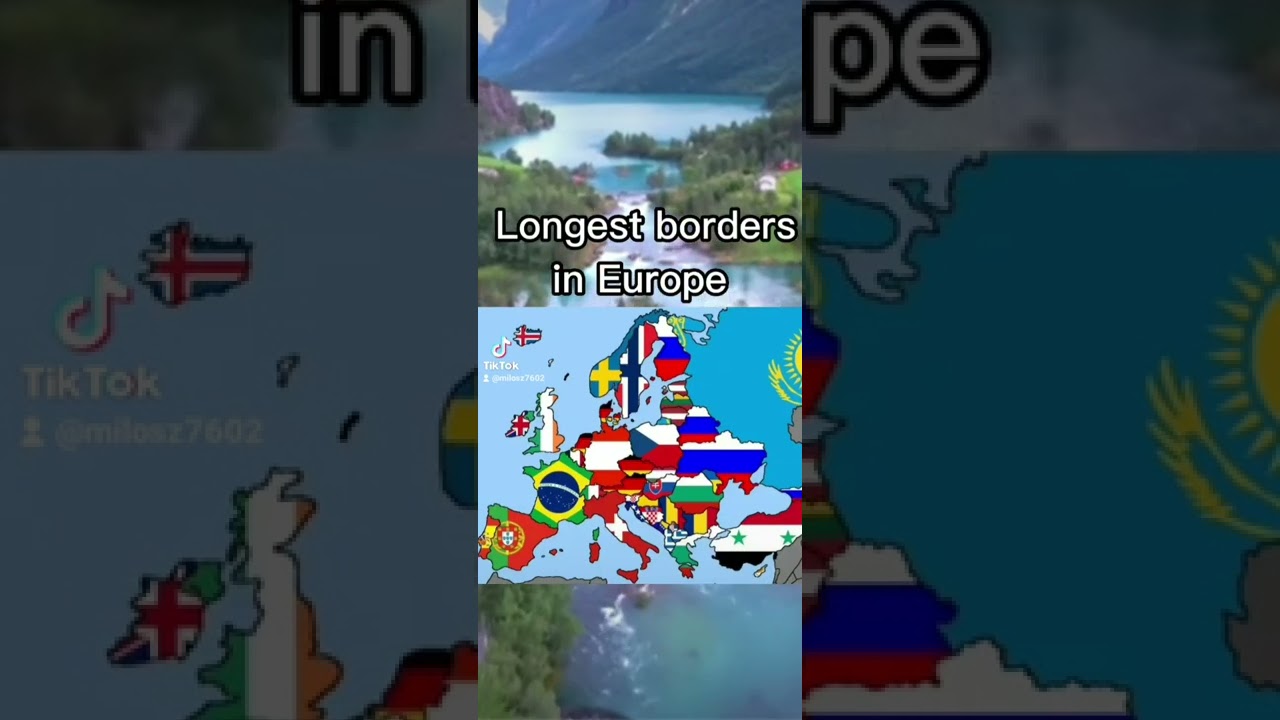 countries longest borders in Europe #geography #europe #maps #russiaukrainewar #relations #life