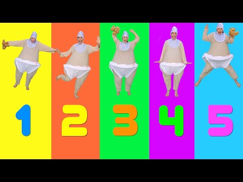 5 Little Babies Jumping On The Bed Nursery Rhyme with Bella & Beans