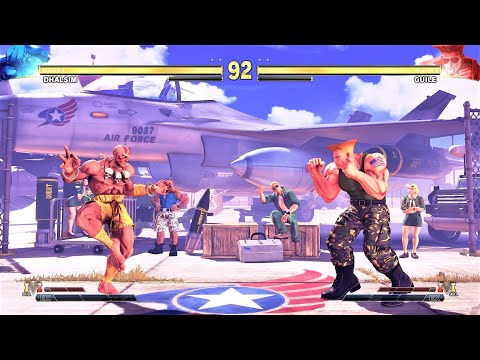 Classic Dhalsim vs Guile (Hardest AI) - STREET FIGHTER V