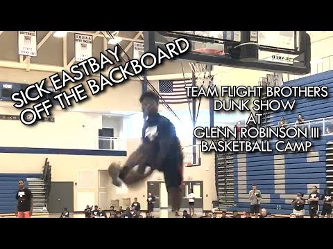 CRAZY Eastbay off the Backboard! Our Dunk Show Glenn Robinson III's BBall Camp