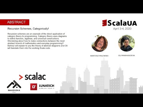Bartosz Milewski & Oli Makhasoeva at #ScalaUA - Recursion Schemes, Categorically!