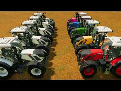 JOHN DEERE vs FENDT vs CLAAS vs NEW HOLLAND PARKOUR - Farming Simulator 22