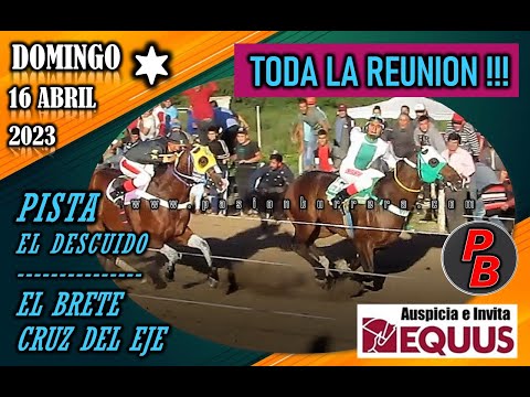 CARRERAS en PISTA EL DESCUIDO - EL BRETE, CRUZ DEL EJE (16-04-2023)