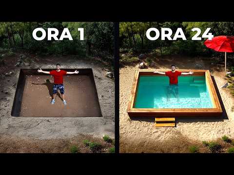 COSTRUISCO UNA PISCINA AL CAPANNONE IN 24H [CHALLENGE]