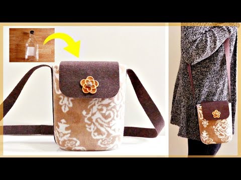 DIY No Sew Bag * Easy & Simple *  Recycling Plastic Bottle & Old Clothes