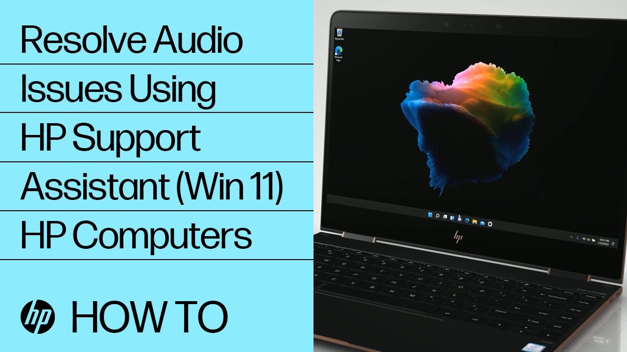 How to Resolve Audio Issues Using HP Support Assistant in Windows 11| HP Computers | HP Support