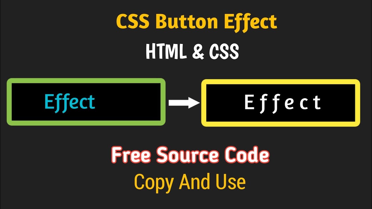 CSS button effects for beginners html & css || With free source code || codes by sani