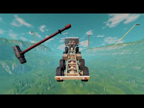 Cars vs Jump Ramp and Giant Destructive Hammer– BeamNG.Drive