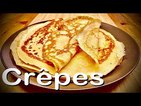 süße Crêpes selber machen schnelles Crêpe Teig Rezept nur 6 Zutaten  🥞