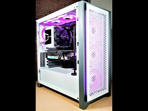 How to Build a PC - White Build in Corsair 4000d airflow (AMD Ryzen7 5800x / Evga RTX 3070 FTW3)