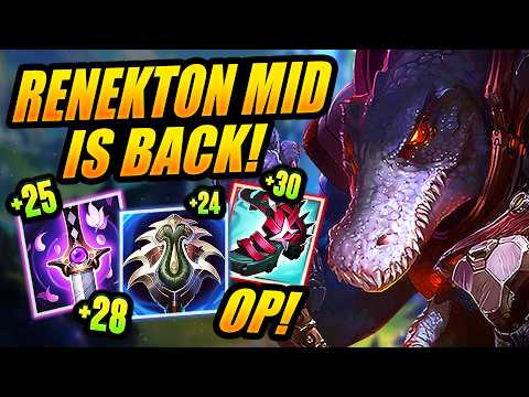 LETHALITY RENEKTON MID IS SOOO BACK IN SEASON 16! | Renekton Mid Gameplay