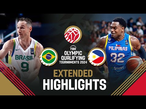Semi-Finals: Brazil 🇧🇷 vs Philippines 🇵🇭 | Extended Highlights | FIBA OQT 2024 Latvia