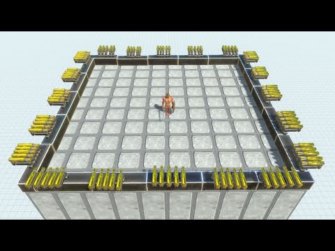 100 Machine Guns vs ALL UNITS Animal Revolt Battle Simulator