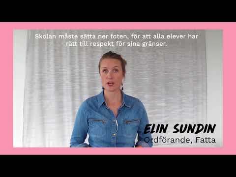 Samtycke i skolan med Elin och Inti, textad