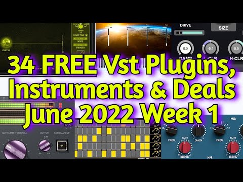 34 Best New FREE VST PLUGINS, Vst Instruments, SAMPLE PACKS & Huge Deals - JUNE 2022 Week 1