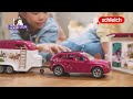 SCHLEICH HORSE CLUB Nuotykis keliaujant automobiliu su priekaba arkliams