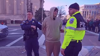 Kick streamer Ac7ionMan gets SWATTED live on stream! Donald Trump's Inauguration in Washington, D.C.