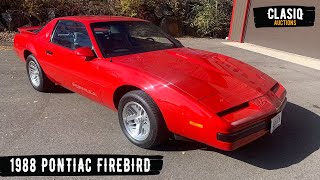 Video Thumbnail for 1988 Pontiac Firebird