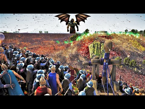 Humans Bring Absolute Destruction to Realm Of The Dark Lord - UEBS 2 | Epic Battle Simulator 2