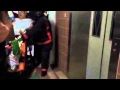 SCDF officers with man whose hand was stuck in.