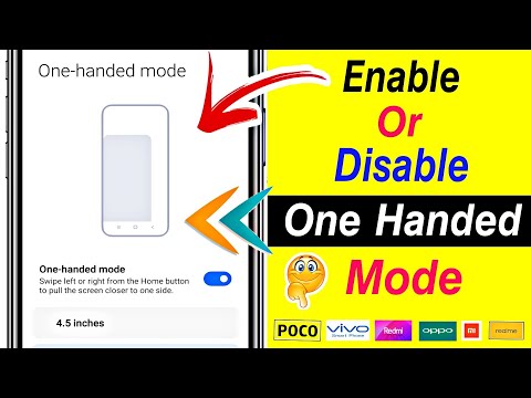 How to Enable or Disable One handed mode || One Handed mode setting for Redmi,Mi, oppo, vivo, Realme