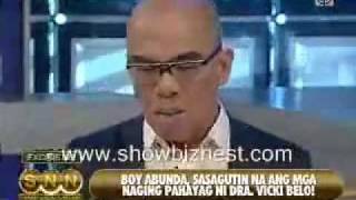 Dr. Vicky Belo insulted Boy Abunda
