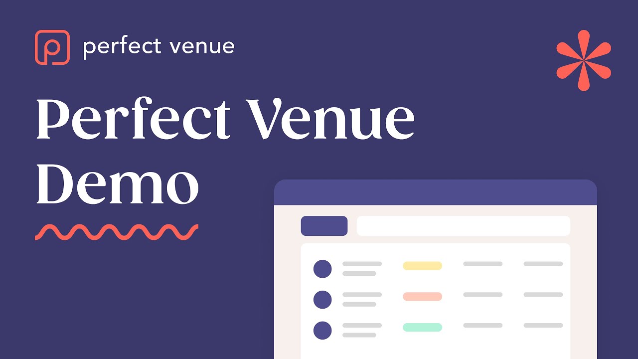 Demo Video of Perfect Venue - The #1 All-in-One Event Management Software