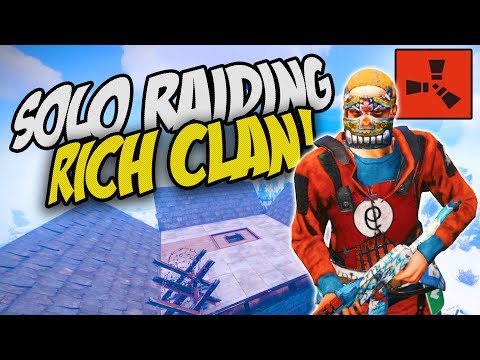 RAIDING A SUPER RICH CLAN BASE! - Rust Solo Survival Gameplay