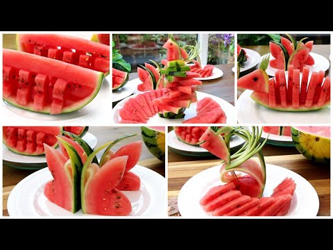 Super Fruits Decoration Ideas - Watermelon Plate Decoration - Genius Fruit Hacks