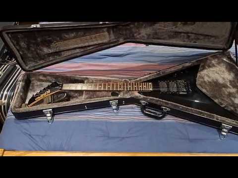 2008 Kramer Vanguard Flying V FR-440S Black w/OHSC image 25