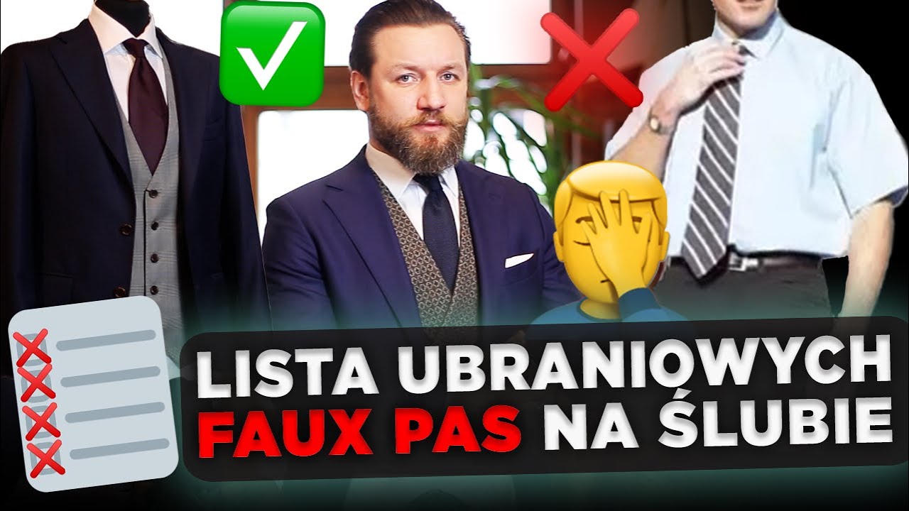 Jak się ubrać na ŚLUB jako GOŚĆ! Musi być garnitur Można zdjąć marynarkę Krótki rękaw w koszuli