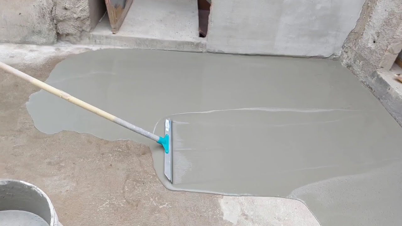 Ideia Brilhante Cimento Auto Nivelante Caseiro para área externa,Totalmente blindado contra água