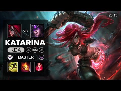 Katarina vs Syndra Mid - KR Master - Patch 25.13 Season 15