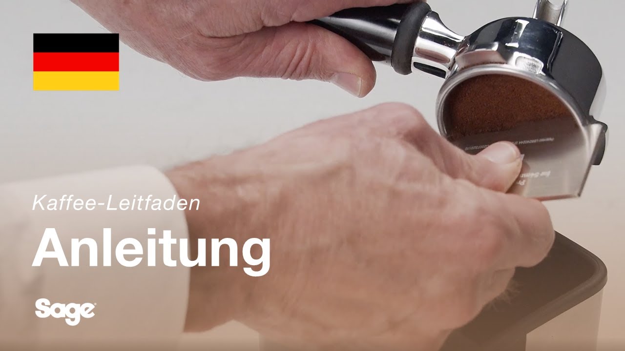 Abstreifen der Kaffeemehl-Dosis