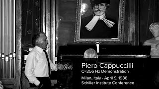 Piero Cappuccilli at Casa Verdi Demonstrates C=256/A=432Hz at Schiller Institute Conference