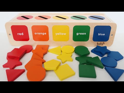 Learn Colors, Shapes, and Patterns with Montessori Wood Sorting Puzzle - Fun Educational Toy!