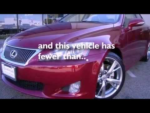 Certified 2010 Lexus IS 250 Monterey CA