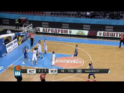 ABA Liga 2016/17 highlights, Round 26: MZT Skopje Aerodrom - Mornar (13.3.2017)