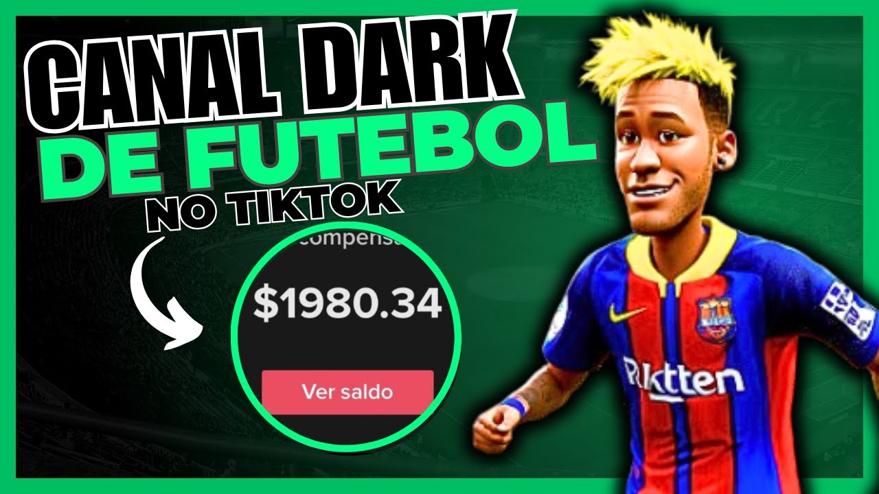 Criei Canal Dark de Futebol no tiktok ( monetizando )