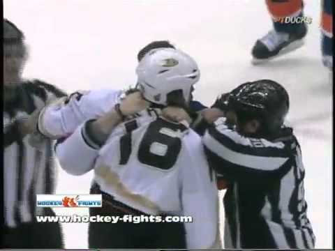 George Parros VS Matt Martin-12-16-10