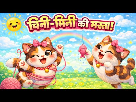 Chini-Mini छोटी Cat Song | Kids Nursery Rhyme | Meow-Meow Fun!#shorts #cartoon #baby