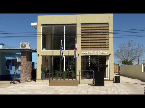 Imágenes del presidente Lacalle Pou en inauguración del Municipio de Fray Marcos