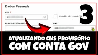 3 Como atualizar o Sus Provisorio com a CONTA GOV ou manualmente No Cadastro Individual Pec E-sus