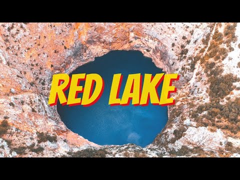 Blue and Red Lake in Imotski Croatia 3rd LARGEST Sinkhole in the World