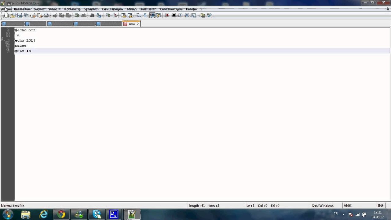 Batch Scripting 3 Goto command,loops