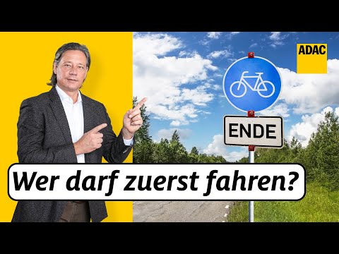 Radweg zu Ende – wer darf zuerst fahren? | ADAC | Recht? Logisch!