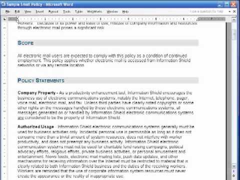 How to Write an Information Security Policy in 5 Minutes
