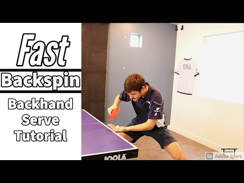 Fast Backhand Serve Tutorial | Backspin
